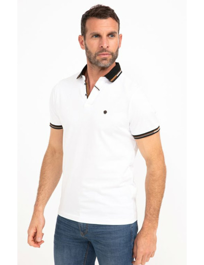 Polo manches courtes Brique