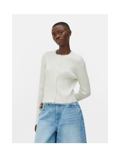 Gilet à finitions en dentelle