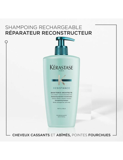 Bain Force Architecte Résistance 500 ml rechargeable