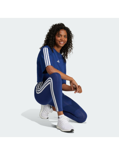 Legging en coton pour femme, bleu foncé