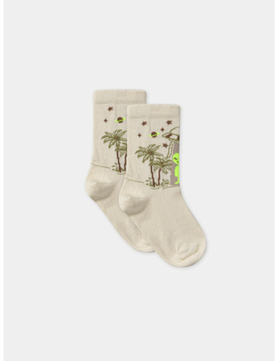 Chaussettes jacquard extraterrestre