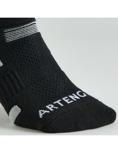 CHAUSSETTES DE SPORT BASSES ARTENGO RS 560 NOIR GRIS LOT DE 3