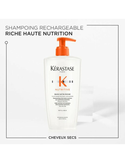 Bain satin riche Nutritive 500 ml rechargeable