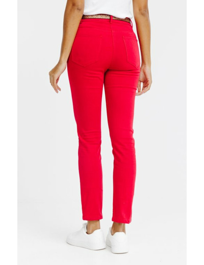 Pantalon détail zip et ceinture