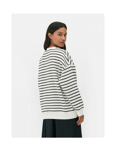 Sweat-shirt oversize à rayures