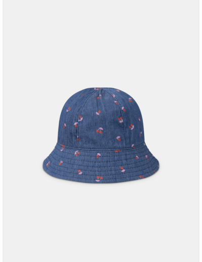Bob réversible denim et imprimé