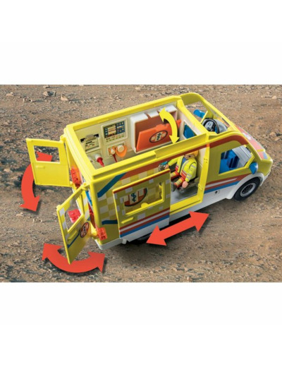 AMBULANCE AVEC EFFETS LUMINEUX PLAYMOBIL CITY LIFE 71202