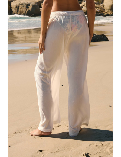 Pantalon fluide élastiqué,Pantalon fluide élastiqué;${refinementColor}