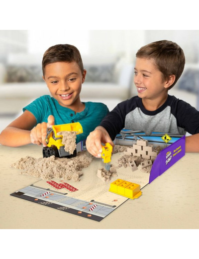 COFFRET CHANTIER KINETIC SAND - CREUSER ET DÉMOLIR 454G