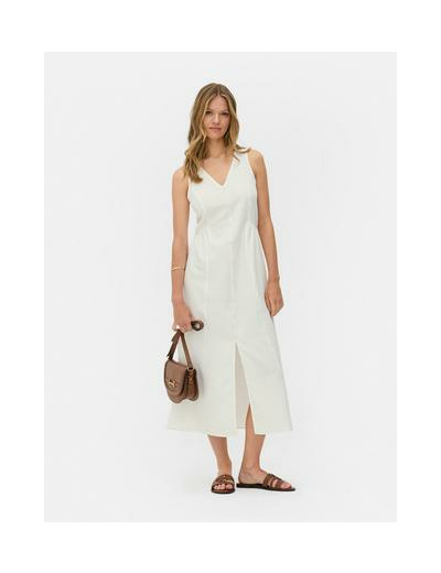 Robe mi-longue en crêpe