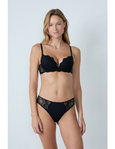 Hipster en microfibre et dentelle
