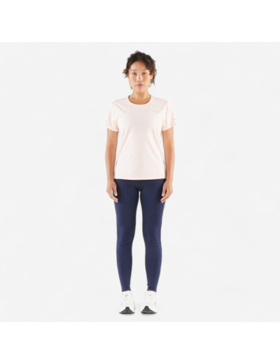 Legging running Femme - KIPRUN Run 500 Confort bleu marine