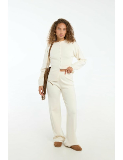 Pantalon large en maille