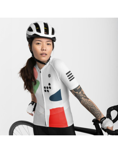 Maillot vélo manches courtes femme