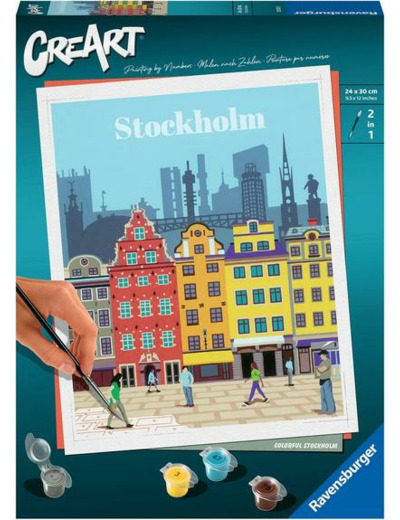 CREART PEINTURE AUX NUMÉROS STOCKHOLM 24X30 CM