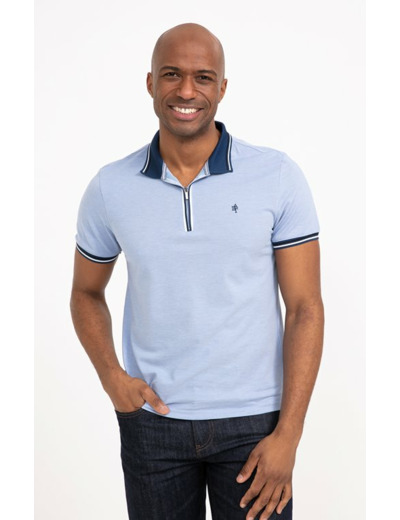 Polo manches courtes Zip