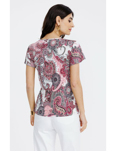 Tee-shirt manches courtes col v