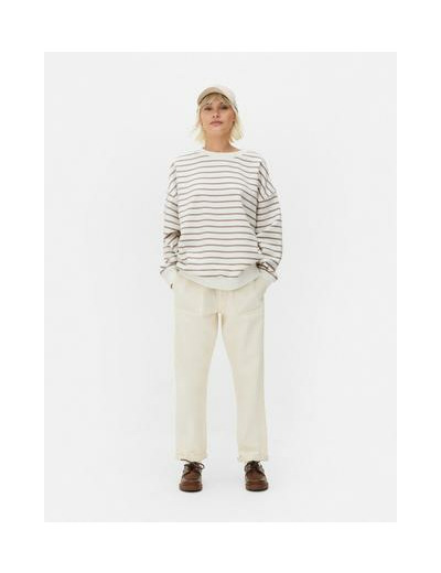 Sweat-shirt oversize à rayures