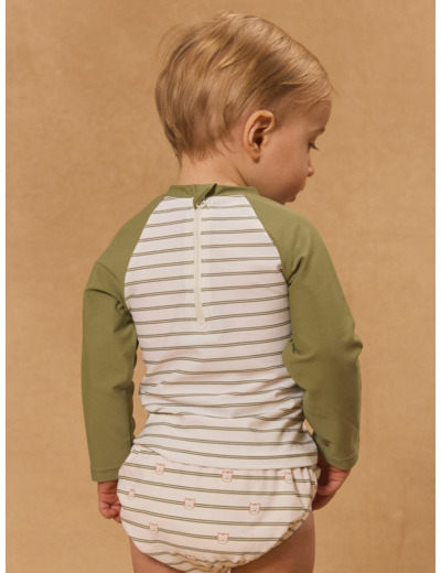 T-shirt de bain UPF 50+ rayée