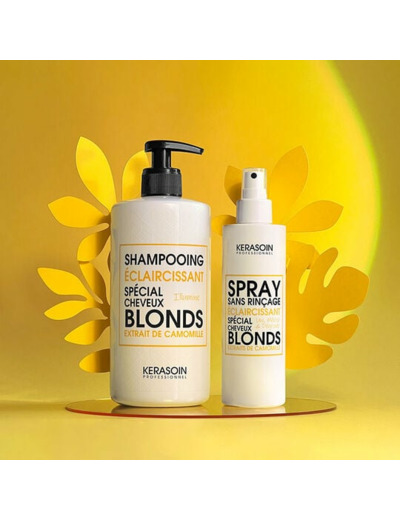 Shampooing éclaircissant spécial cheveux blonds