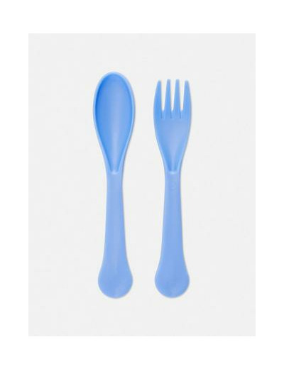 Lot de 2 couverts réutilisables en plastique