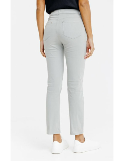 Pantacourt stretch brodé