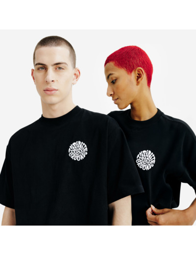 T-shirt graphique mixte, Elementals, noir