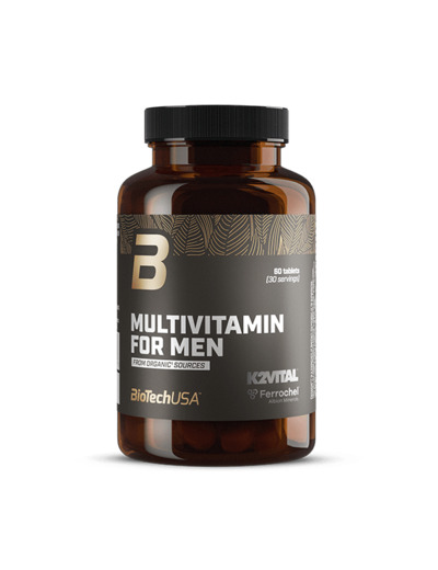 Multivitamin For Men from organic sources - 60 comprimés