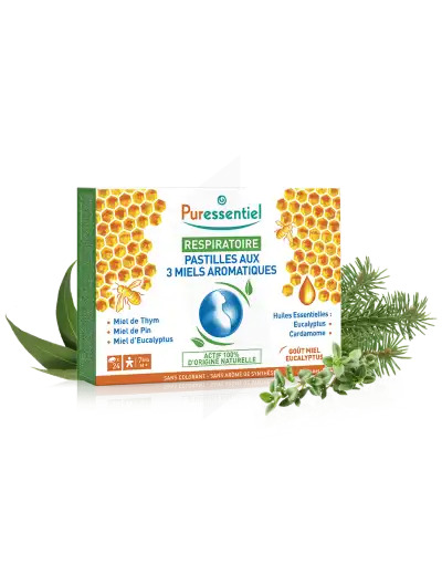 Puressentiel Respiratoire Pastilles Respiratoire Aux 3 Miels Aromatiques 18 Pastilles
