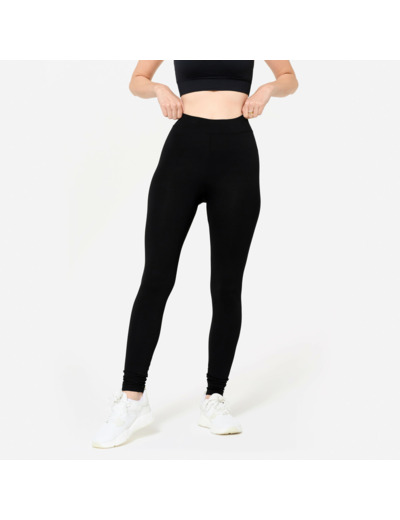 Legging de fitness slim femme, noir