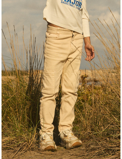 Pantalon Cargo Beige