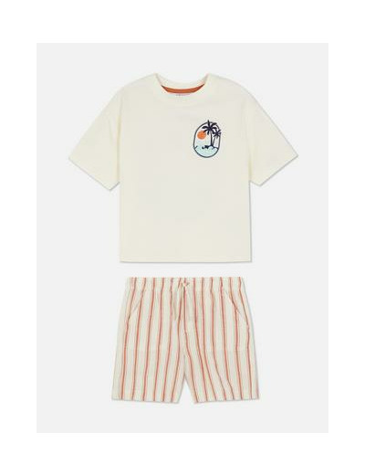 1,5–8 ans | Ensemble t-shirt à motif palmiers et short