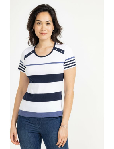 Tee-shirt col rond manches courtes