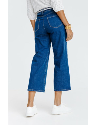 Pantacourt large en denim