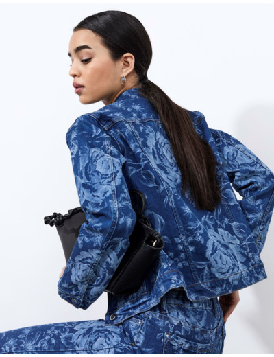 Veste imprimée BLEU Femme