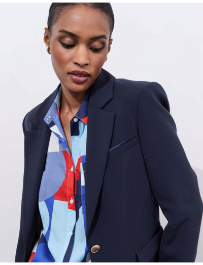 Veste tailleur unie MARINE Femme