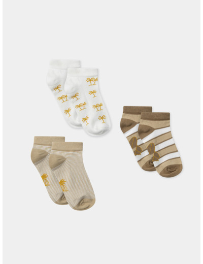 Lot de 3 chaussettes basses