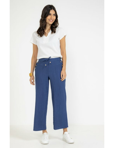 Pantalon fluide plissé très large