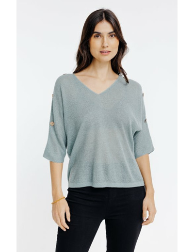 Pull maille brillante