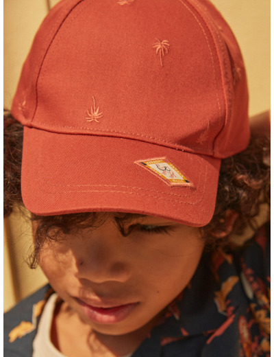 Casquette en twill roux