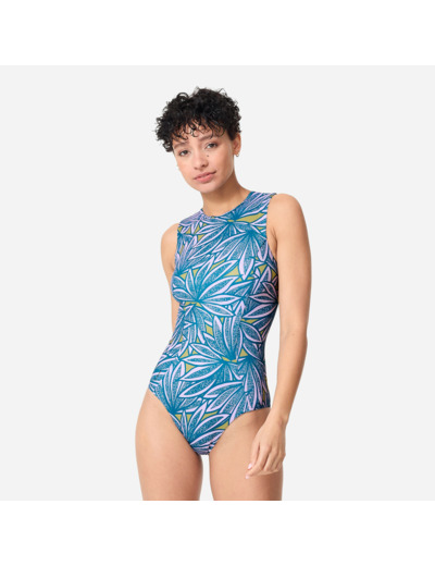 Maillot de bain de surf 1 pièce Femme - Carla bleu et violet
