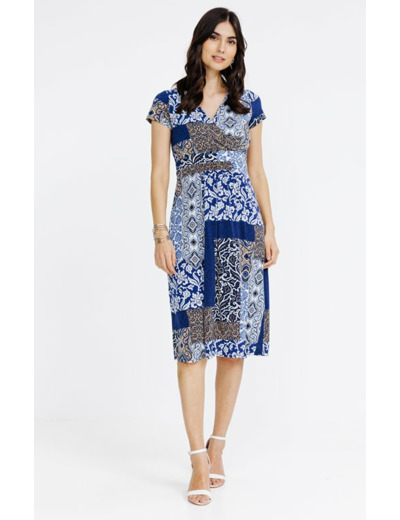 Robe en maille imprimée