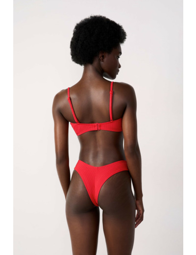 Brassière haut de maillot détail anneau