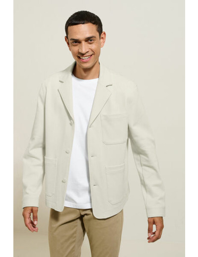 Veste mi-saison en maille boxy - Beige