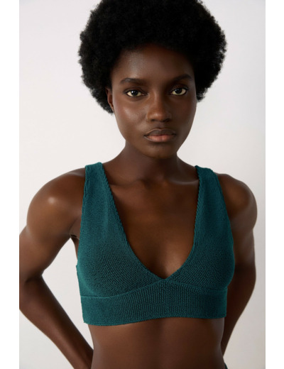 Triangle haut de maillot en matière extensible