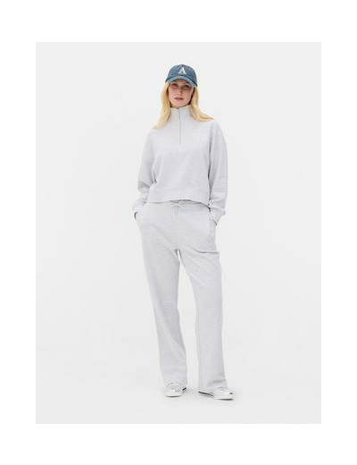 Sweat-shirt gaufré à col zippé à coordonner