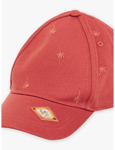 Casquette en twill roux