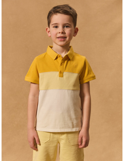 Polo Tricolore Jaune