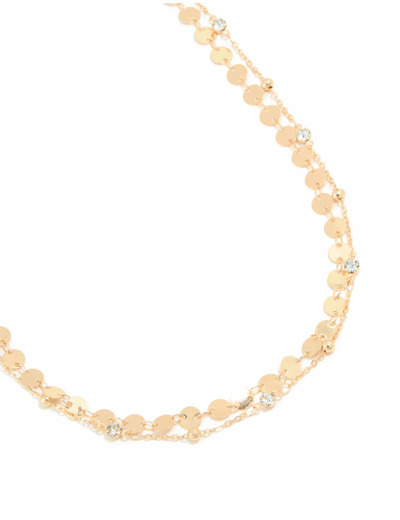 Gold Coin & Diamante Waist Chain