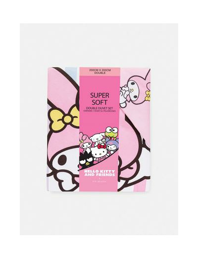 Parure de lit double réversible Hello Kitty and Friends